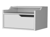 Florence Floating Nightstand with Drawer and Dual-Shelf Display B128P148710
