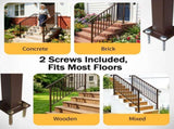 Outdoor 4 Level Iron Handrail Copper 70877078