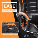 Gaming Computer Chair with Wheels, Adjustable Height Pu Leather Gamer Chair Office Desk 87665852