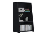 Bookcase 47" H, 3 shelves, Black B097P250875