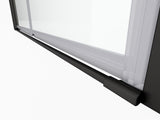 1 3/8" adjustment,universal pivot shower door, open outside, with 1/4" tempered glass finish 3272 W2122131049