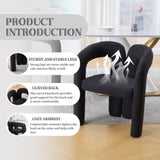 COOLMORE Contemporary Designed Velvet Fabric Upholstered Accent/Dining Chair /Barrel Side Chairs W395P224763