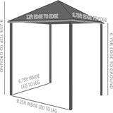 Gazebo with Galvanized Steel Roof 98874966
