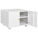 Office furniture Copier Cabinet white 2 door steel copier stand mobile pedestal file Printer Stand W124757932