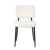 Modern Beige simple dining chair Fabric Upholstered Chairs home bedroom stool back dressing chair W210132727