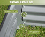 6x3x1ft Galvanized Raised Garden Bed, Outdoor Planter Garden Boxes Large Metal Planter Box for W1859P197882