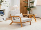 Mid-Century Modern Accent Chair, Arm Chair Living Room Chairs Pillow Upholstered Reading Chair 74746999