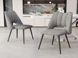 4-Chair Set Combination, Modern and Simple, With High Resilience Filling, Metal Legs, Adjustable W757P304077