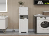 One-Compartment One-Door Tilt-Out Laundry Sorter Cabinet - White 13800451