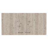 Napoles Wall Cabinet, Two Shelves, Double Door -White / Light Gray B20092041
