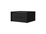 Black Wall-Mounted Floating Nightstand B062P175145