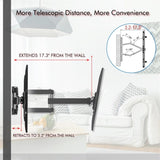 ZNTS 32-70 Inch Double Pendulum Large Base TV Stand Tmds-101 Bearing 50Kg/Vese600*400/Upper And Lower-10~ 80443204