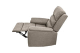 ZNTS Modern Light Brown Color Burlap Fabric Recliner Motion Recliner Chair 1pc Couch Manual Motion Living B011133824