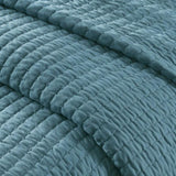 3 Piece Quilt Set Teal King/Cal King B035129044