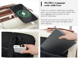4-Piece Luggage Set with USB Charging Ports - 20in Carry-On 28in Checked 28616814