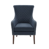 27" Accent Chair,Wood High-Density Foam Modern Style For Living Room, Blue B03548551