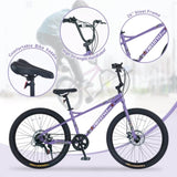 Freestyle Kids Bike Double Disc Brakes 26 Inch Children's Bicycle for Boys Girls Age 12 Years W1019P146831