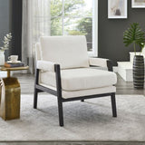 Kelly Mid-Century Modern Chenille Upholstered Accent Armchair T2574P240952