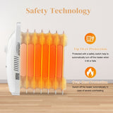 Oil Filled Radiator Heater, 600W Portable Electric Space Heater with Adjustable Thermostat, Overheat 42175871
