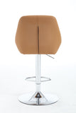 Set of 2 Bar Stools,with Chrome Footrest and Base Swivel Height Adjustable Mechanical Lifting Velvet W1249P243519