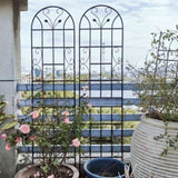 4 Pack Metal Garden Trellis 86.7" x 19.7" Rustproof Trellis for Climbing Plants Outdoor Flower W1586P268035