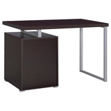 Cappuccino 3-drawer Reversible Office Desk B062P145586