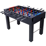 ZNTS 54-Inch Hurricane Foosball Table for Family Game Rooms with Light Cherry Finish, Analog Scoring and W465P164160