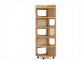 6-Tier Corner Shelf, Tall Slim Bookcase & Display Stand for Small Spaces 31514615