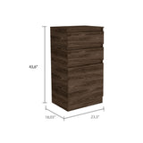 ZNTS Cassel 2-Drawer Dresser Dark Walnut B06280084