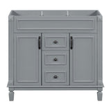 ZNTS 36'' Bathroom Vanity without Top Sink, Cabinet only, Modern Bathroom Storage Cabinet with 2 Soft 30359422