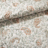 6 Piece Cotton Percale Quilt Set with Throw Pillows Coral Full/Queen B035129020