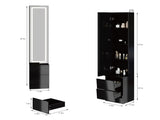 Length 11.8" x Width 15.7" x Height 63" LED Dressing Mirror Cabinet,Cosmetic Organizer Cabinet, 25605093