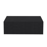 Milano Floating Nightstand , End Table, Side Table Wall-Mounted with Drawer -Black -Bedroom B200137825