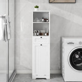 One-Compartment One-Drawer Tilt-Out Laundry Sorter Cabinet - White 32561308