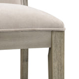 30.5 Inch Height Bar Stools set of 2, Rubber wood Frame,fabric Sponge cushion and Upholstered N780P192217T