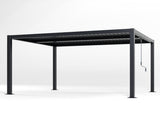 10' x 12'Pergola Modern Style with Adjustable Louvers for Outdoor Roof, Garden, Easy Assembly, 65073227