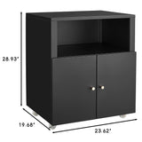 ZNTS Home Office Printer Stand Wheels, Printer Tables File door Mobile Lateral Filing Cabinet W1247P236438