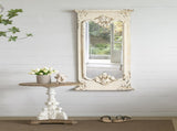 D22.5x27" Antique White Round Side Table, French Country W2078P290098
