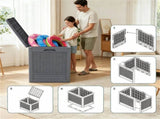 25 Gallon Outdoor Deck Box, Weatherproof PP Storage Chest with Rattan Texture, Lockable Patio 13630288