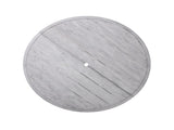 Outdoor Dinning Table with an Umbrella Hole for Patio, Backyard, Garden, Antique Gray WF321703AAE