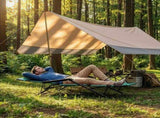 Portable Dual Purposes Extendable Folding Reclining Chair Green 93410605