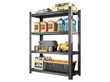 4-Tier Adjustable Metal Shelf, For Garage, Shed, Supermarket, Living Room, Multi-Purpose 05707315