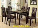 Dining Table Faux Marble Top Birch Veneer Dining Room Furniture 1pc Table HS00F2093-ID-AHD