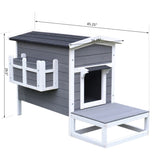 ZNTS Wooden Cat House （Prohibited by WalMart） 71933952