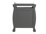 FCH 90*58*99cm Three Drawers With Seat Belt Baby Wooden Bed Nursing Table Grey 28089401