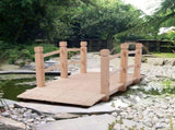 Arch Bridge Small Wooden Bridge Courtyard Outdoor Anticorrosive Wood Landscape Bridge Burlywood 67563764