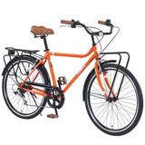 7 Speed, Steel Frame, Multiple Colors 26 Inch Vintage Style Bike,Retro Commute Bike for Women and W1019P189839
