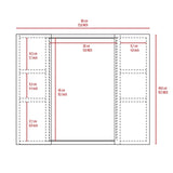 Draco Medicine Cabinet, Mirror, Double Door, One External Shelf B128P148705
