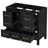 36'' Bathroom Vanityout Sink, Solid Wood Frame Bathroom Storage Cabinet, Freestanding Vanity N710P256102B