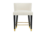 27inch-counterstool, modern design with smooth, light - colored fabricnd circular footrest with N780P224409B